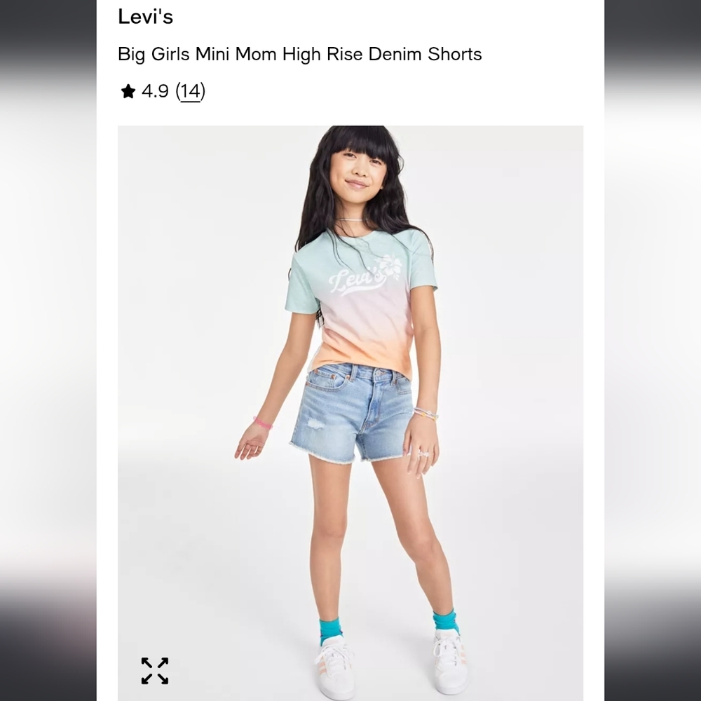 Signature by Levi Strauss & Co. Heritage Mom Shorts Girls Size 12 (TWO PAIRS)